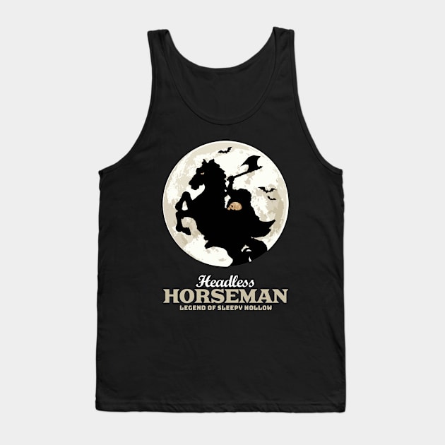 Headless Horseman Legend of Halloween Night Tank Top by KewaleeTee